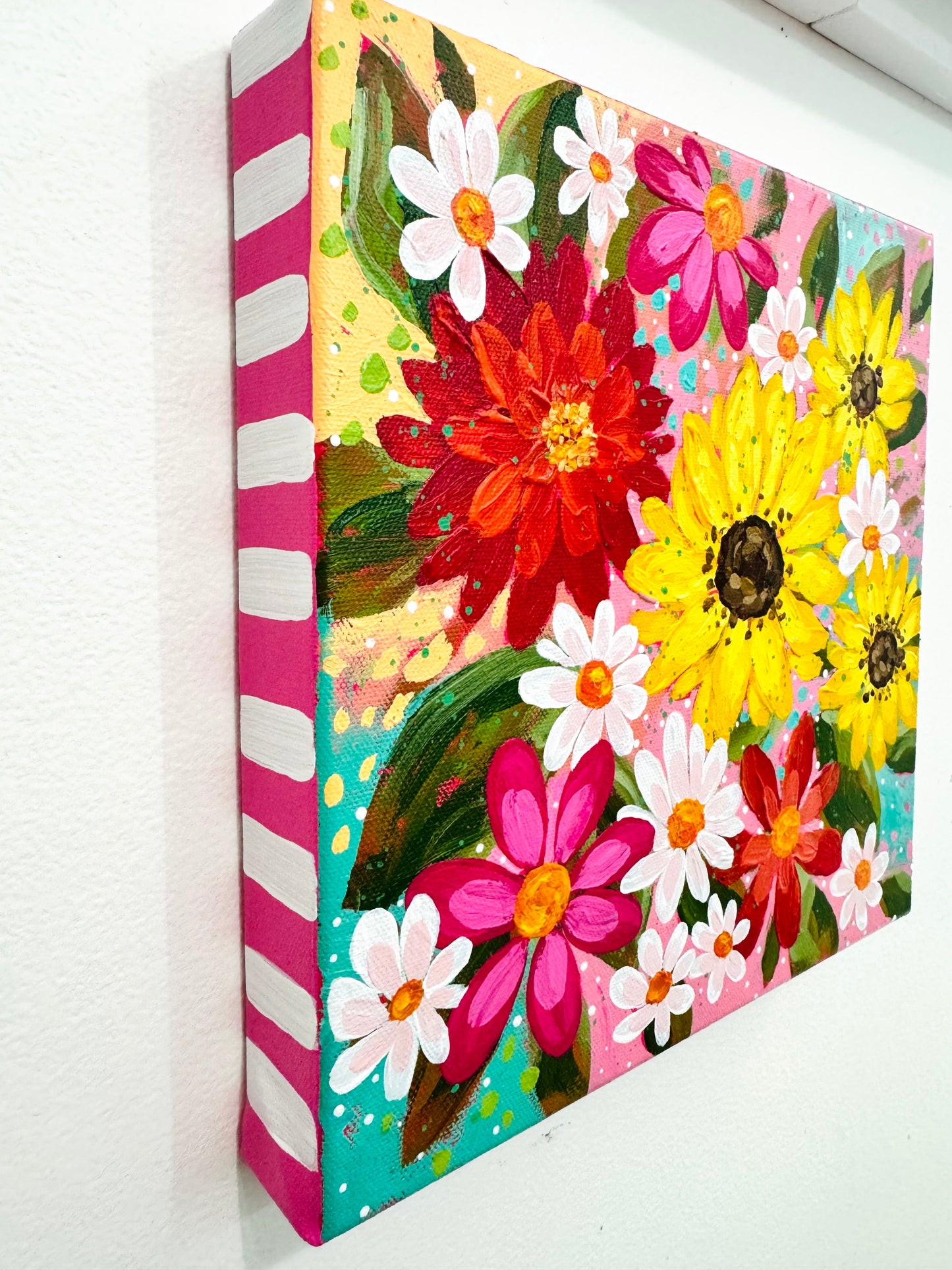 "More Daisies, Please" Original Painting #30 of 52 Weeks of Colorful Joy 2026