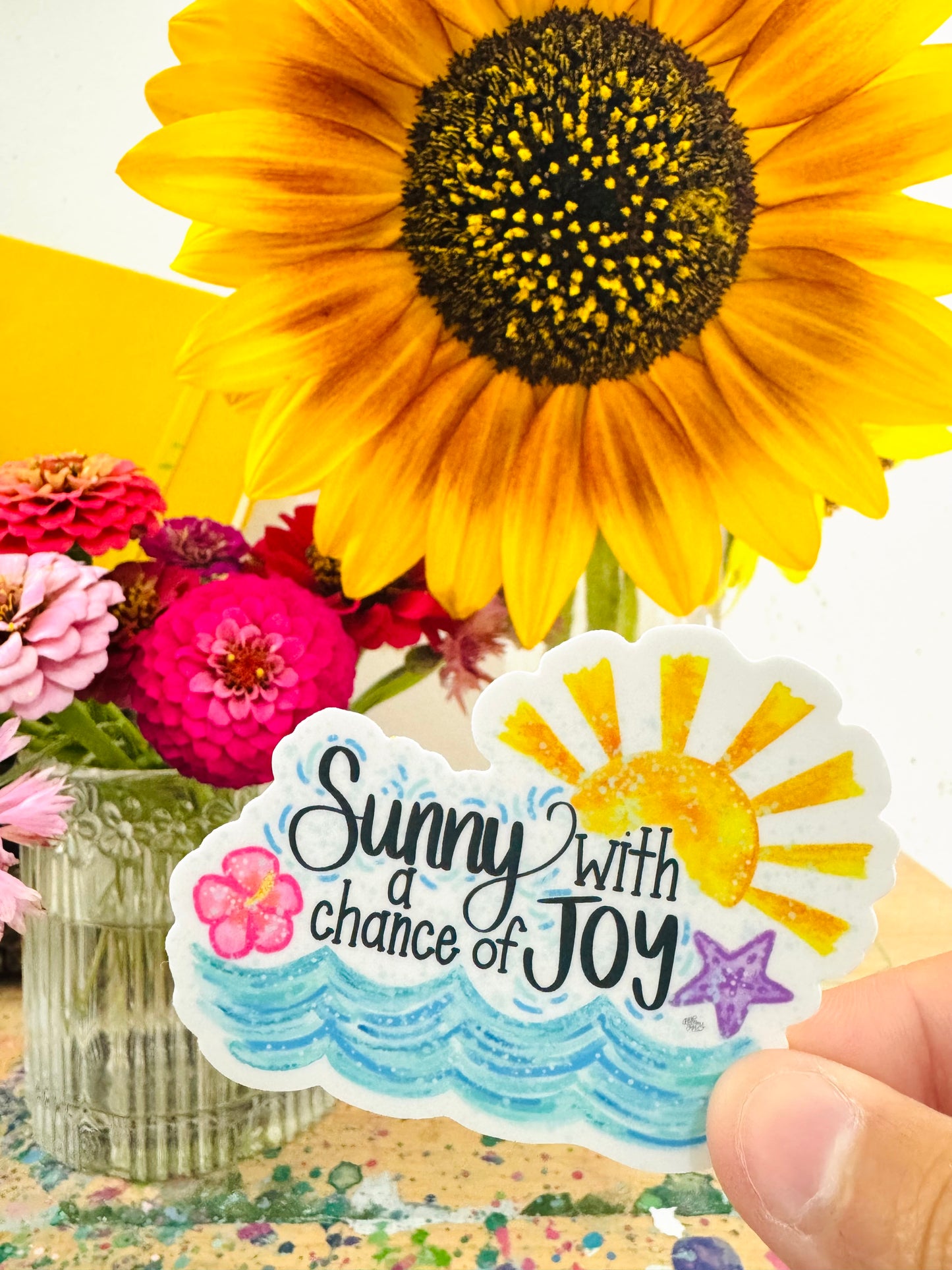 Beach Joy Vinyl Sticker June 2025 Sticker of the Month