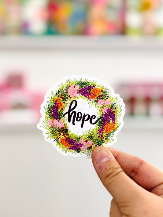Hope Wreath Vinyl November 2025 Sticker of the Month
