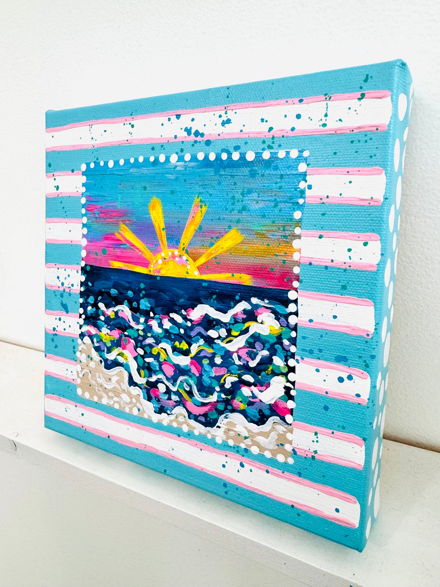 "Perfect Beach Day" Original Painting #29 of 52 Weeks of Colorful Joy 2026