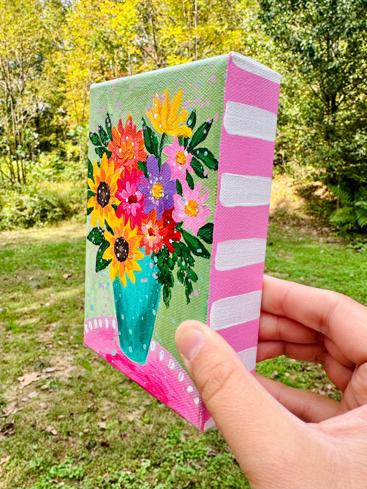 "The Happy Bunch" Original Painting #42 of 52 Weeks of Colorful Joy 2026
