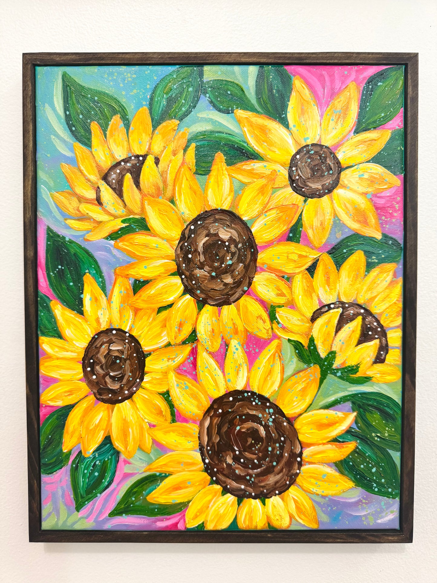 "Sunflower Parade" Original Painting #17 of 52 Weeks of Colorful Joy 2026