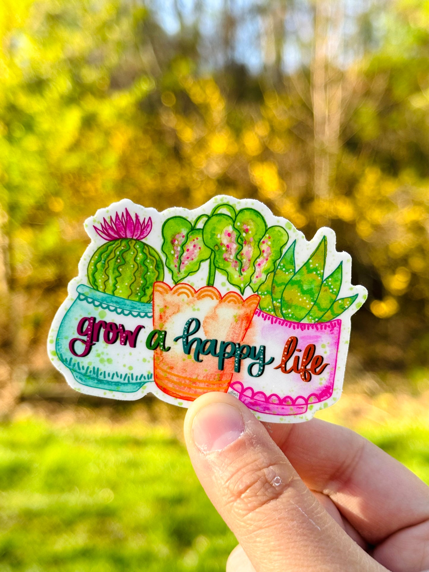 Grow a Happy Life April 2024 Sticker of the Month