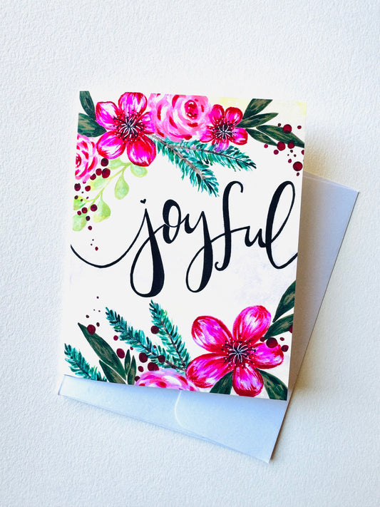 “Joyful Christmas” Card with Envelope