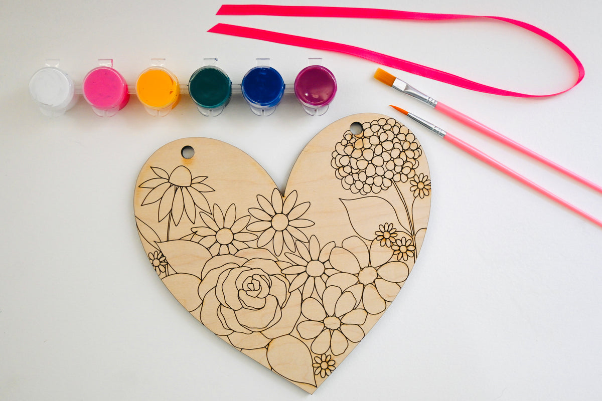 Floral Heart Art KIT and Video TUTORIAL - Paint Your Own! – Bethany Joy Art