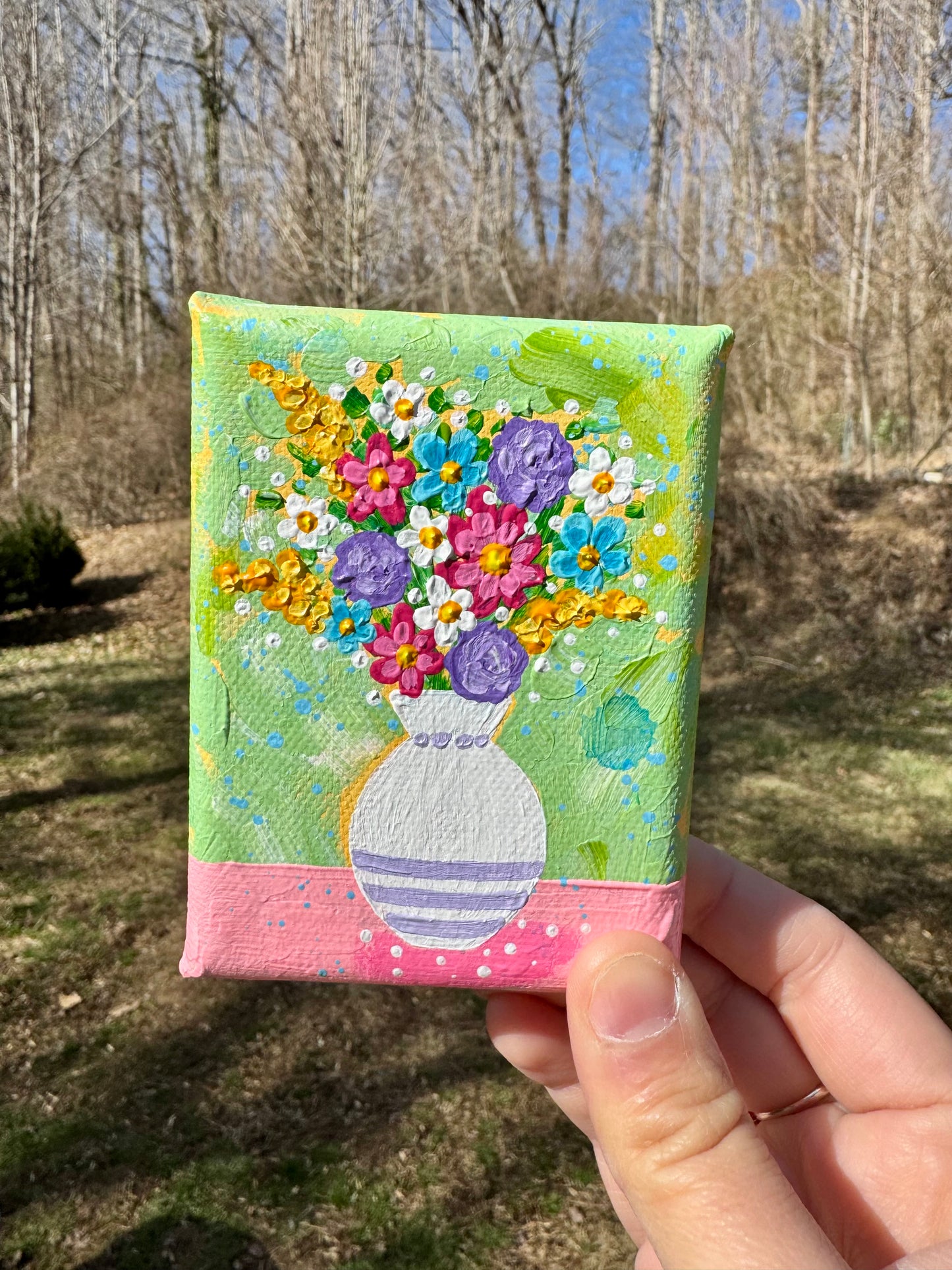 Floral Bouquet Mini Canvas 17