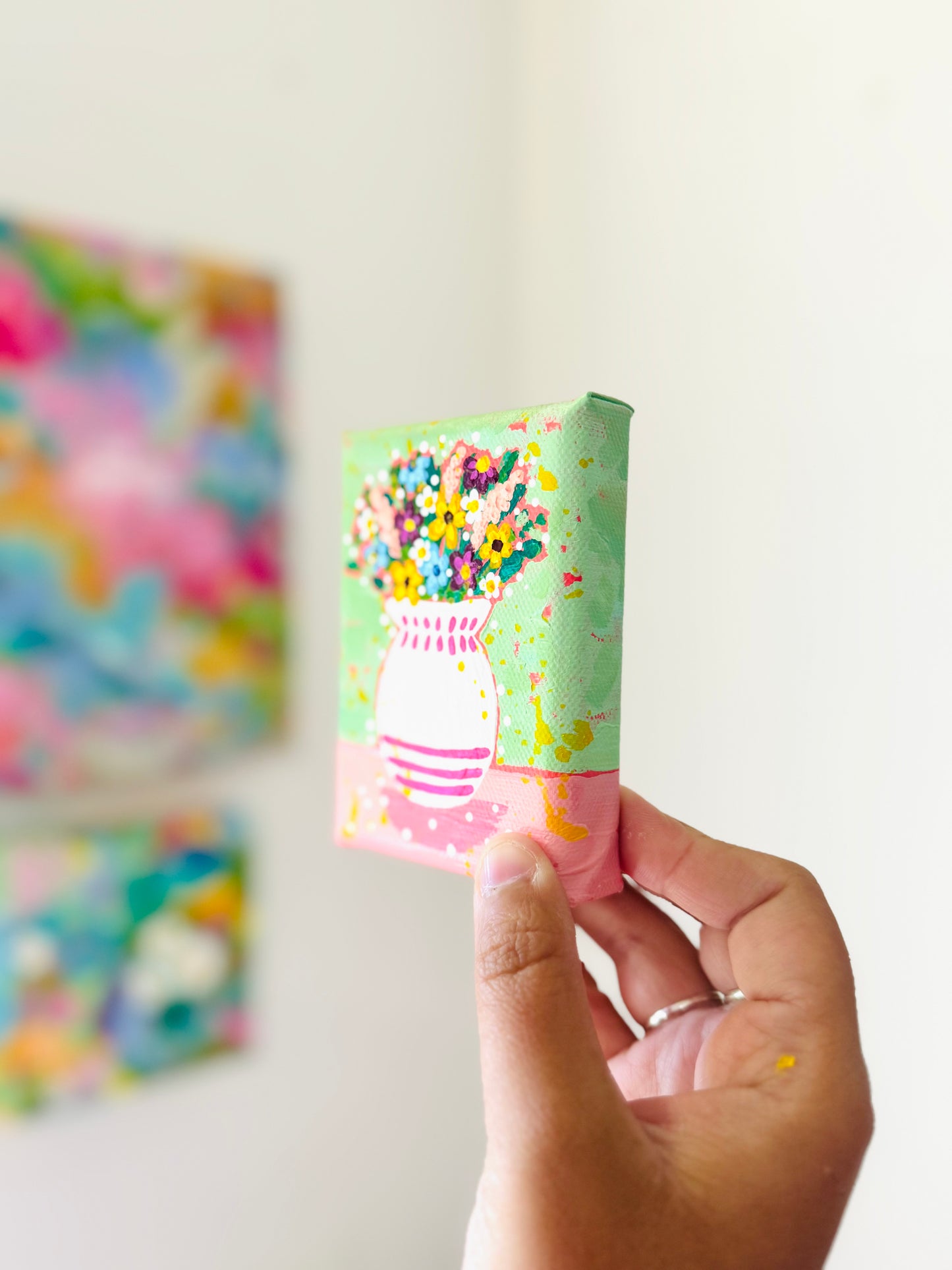 Floral Bouquet Mini Canvas 20