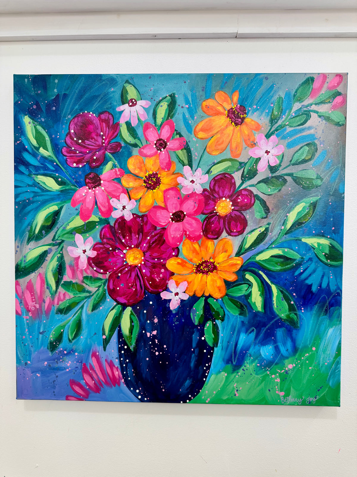 "Where Joy Gathers" Original Painting #36 of 52 Weeks of Colorful Joy 2026