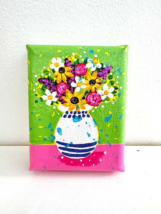 Floral Bouquet Mini Canvas 30