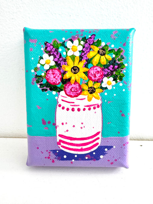 Floral Bouquet Mini Canvas 29