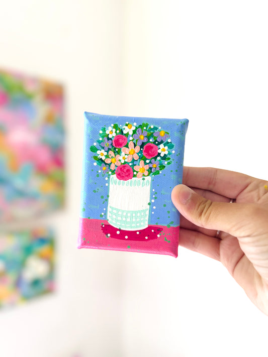 Floral Bouquet Mini Canvas 24