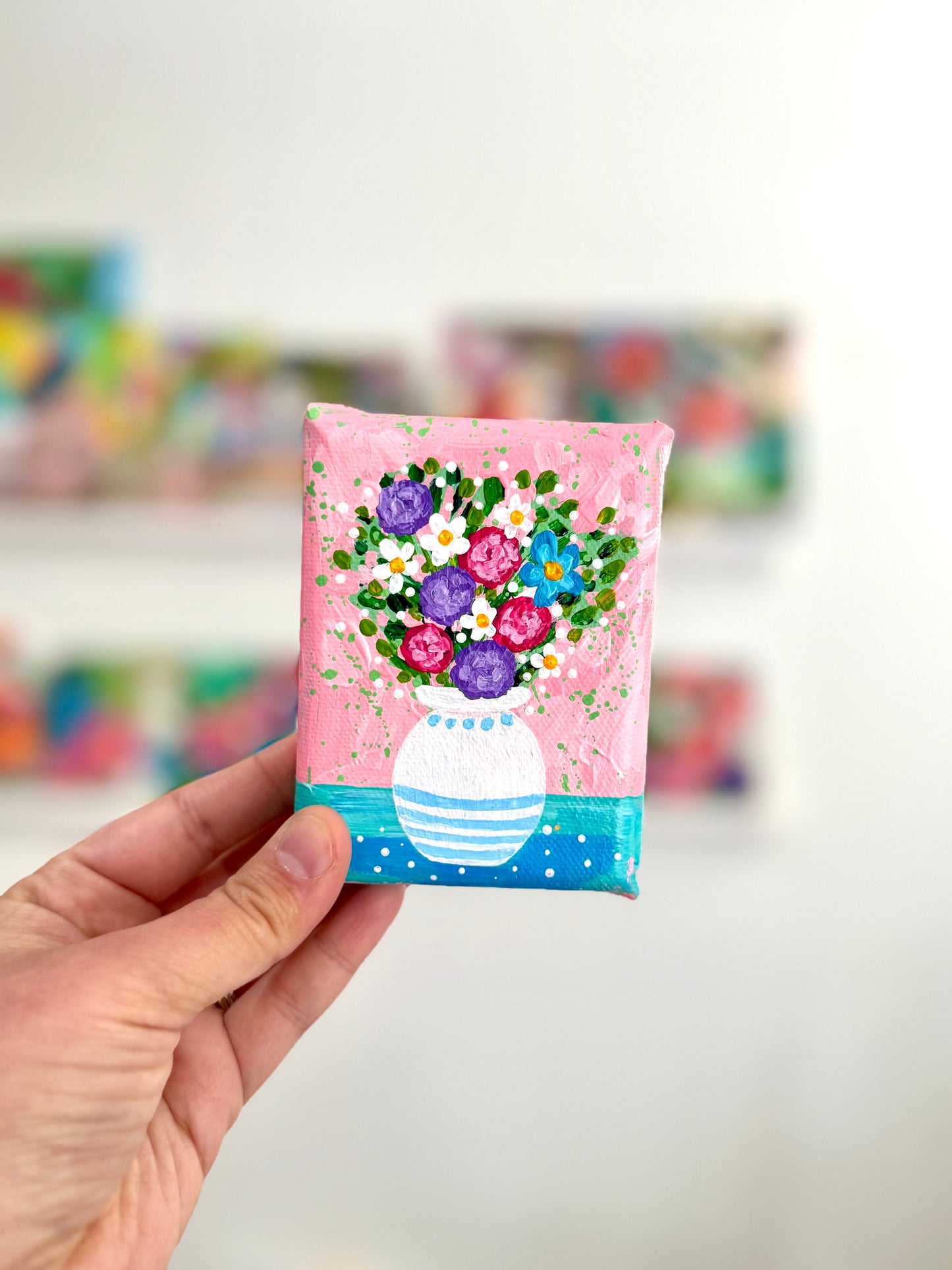 Floral Bouquet Mini Canvas 18