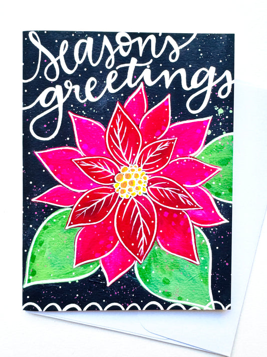 “Seasons Greetings" Card with Envelope
