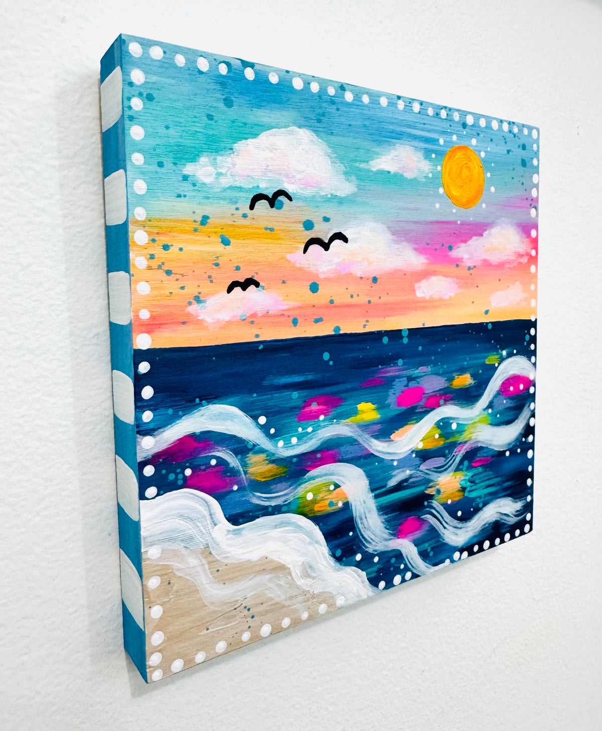 "Waves of Color" Original Painting #38 of 52 Weeks of Colorful Joy 2026