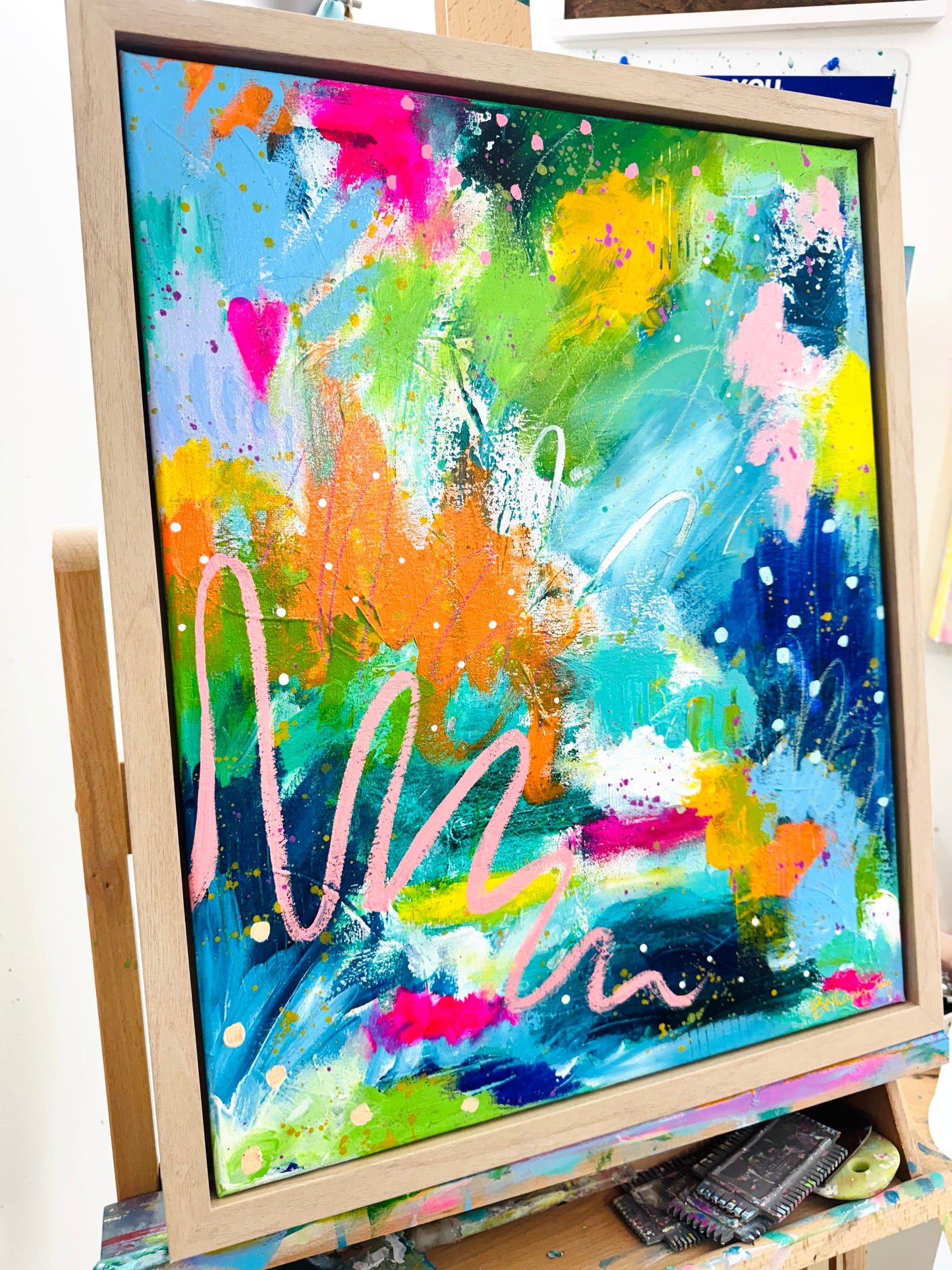 "Colors in the Waves" Original Painting #31 of 52 Weeks of Colorful Joy 2026