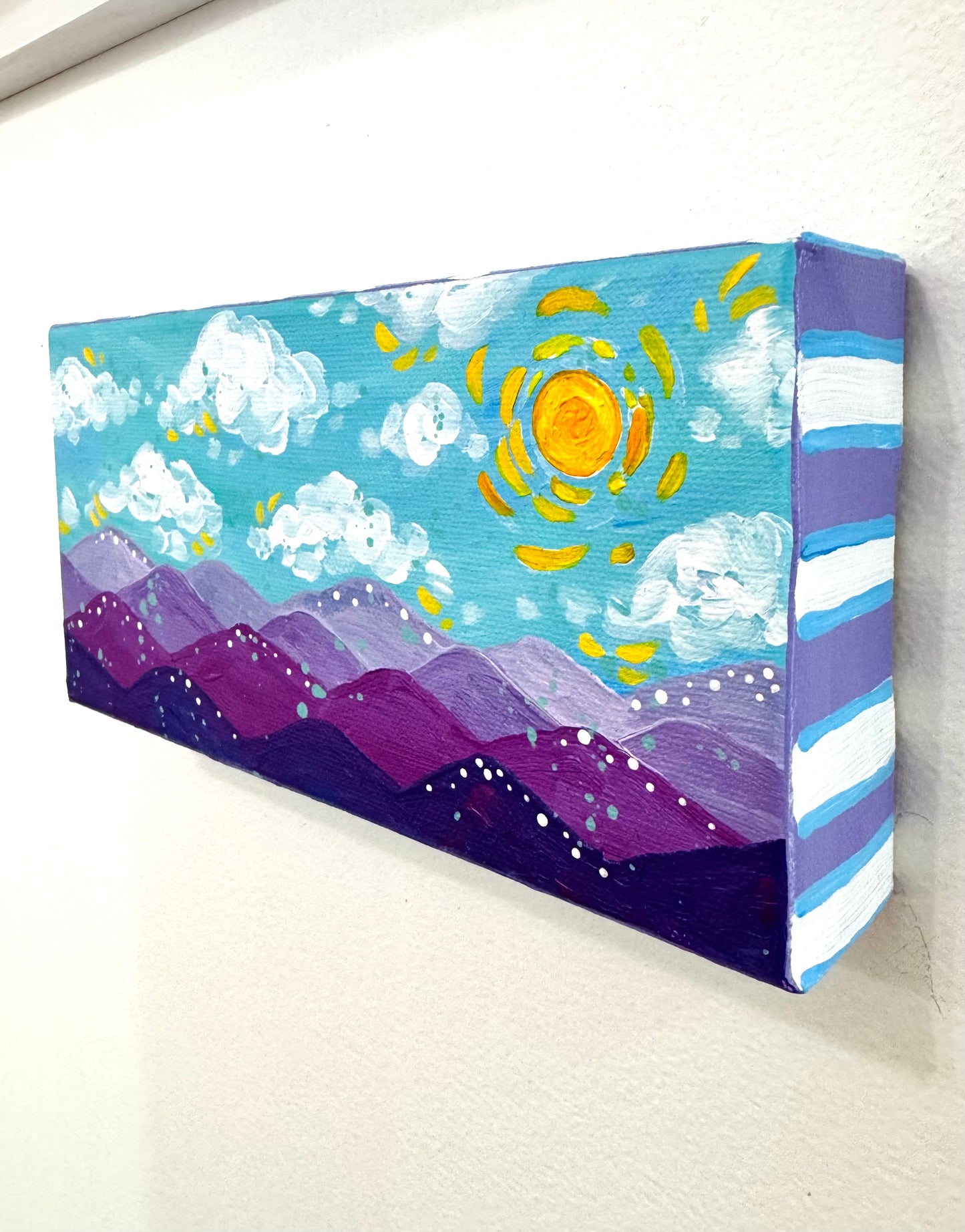 "Springtime Skyline" Original Painting #8 of 52 Weeks of Colorful Joy 2026 - Bethany Joy Art