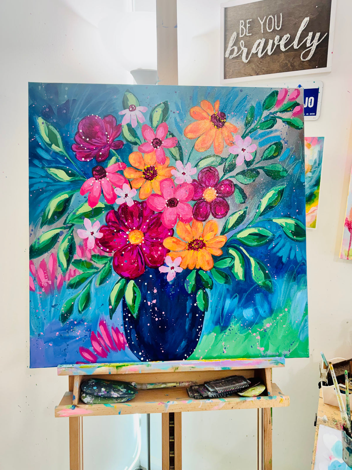 "Where Joy Gathers" Original Painting #36 of 52 Weeks of Colorful Joy 2026