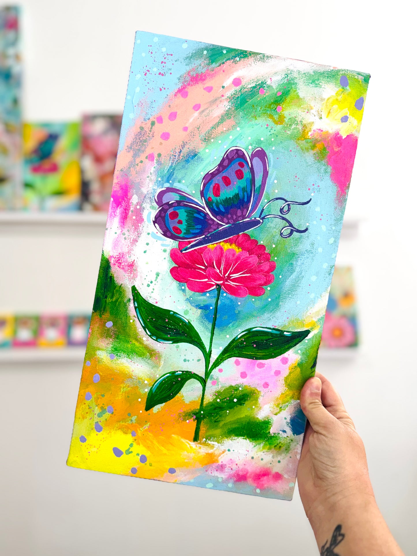 "Butterfly Daydream" Original Painting #12 of 52 Weeks of Colorful Joy 2026