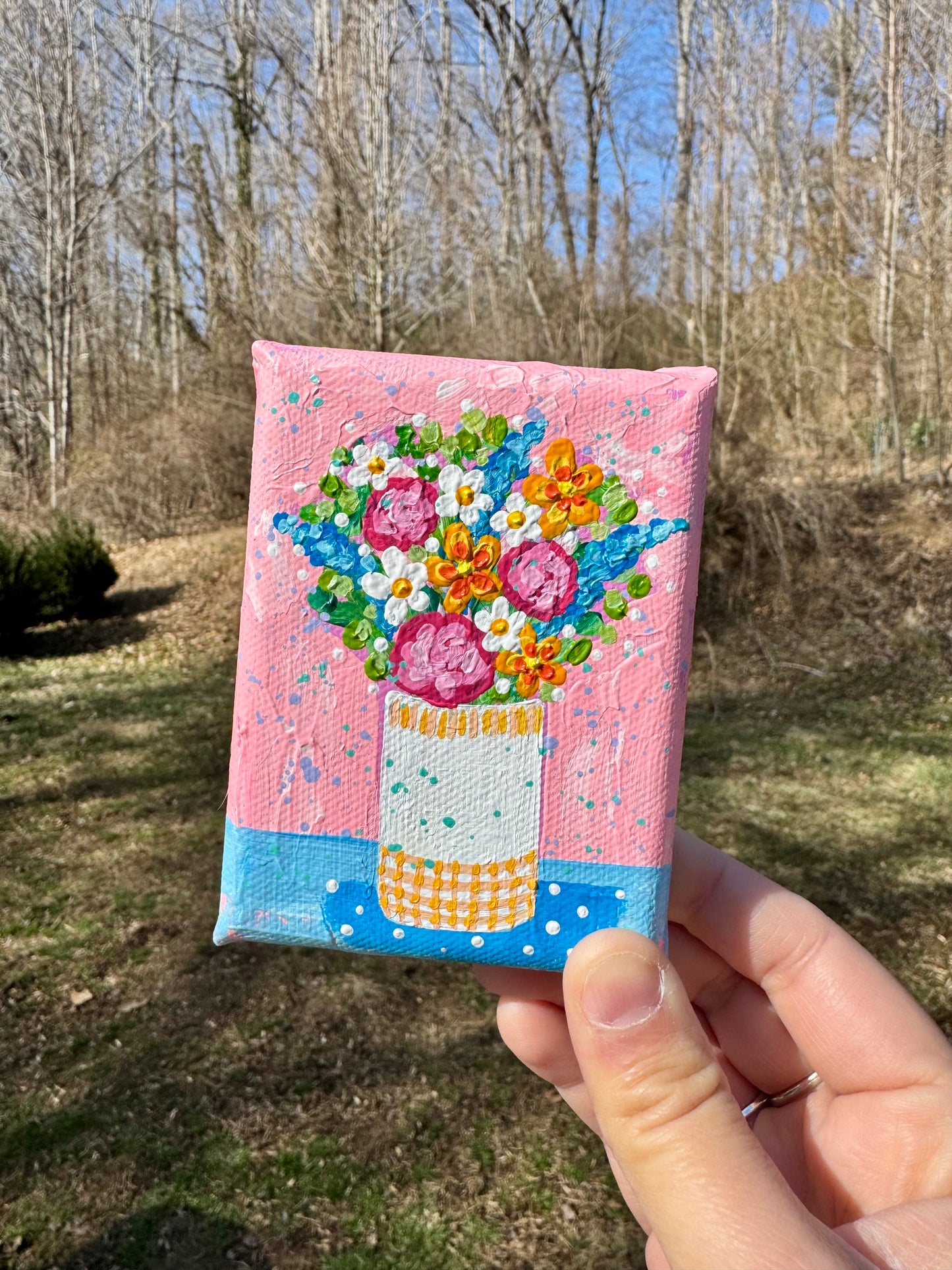 Floral Bouquet Mini Canvas 12