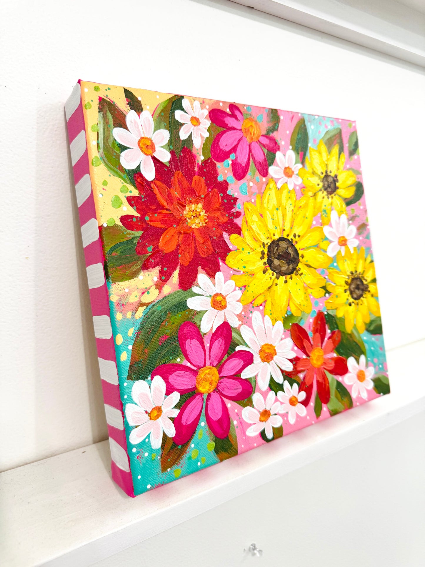 "More Daisies, Please" Original Painting #30 of 52 Weeks of Colorful Joy 2026