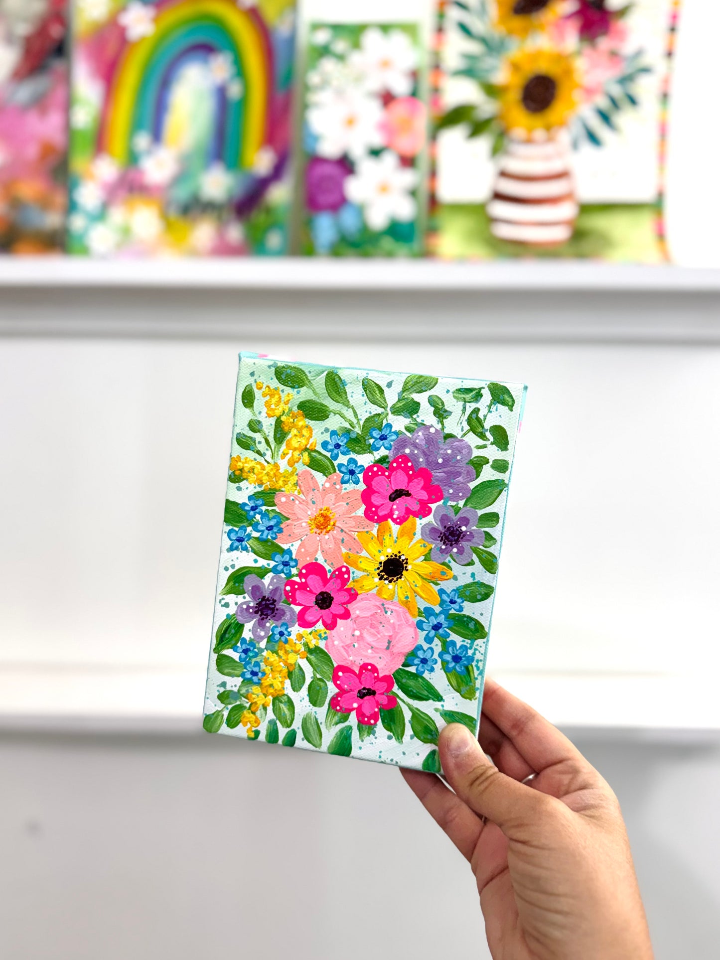 "Petal Daydream" Original Painting #14 of 52 Weeks of Colorful Joy 2026