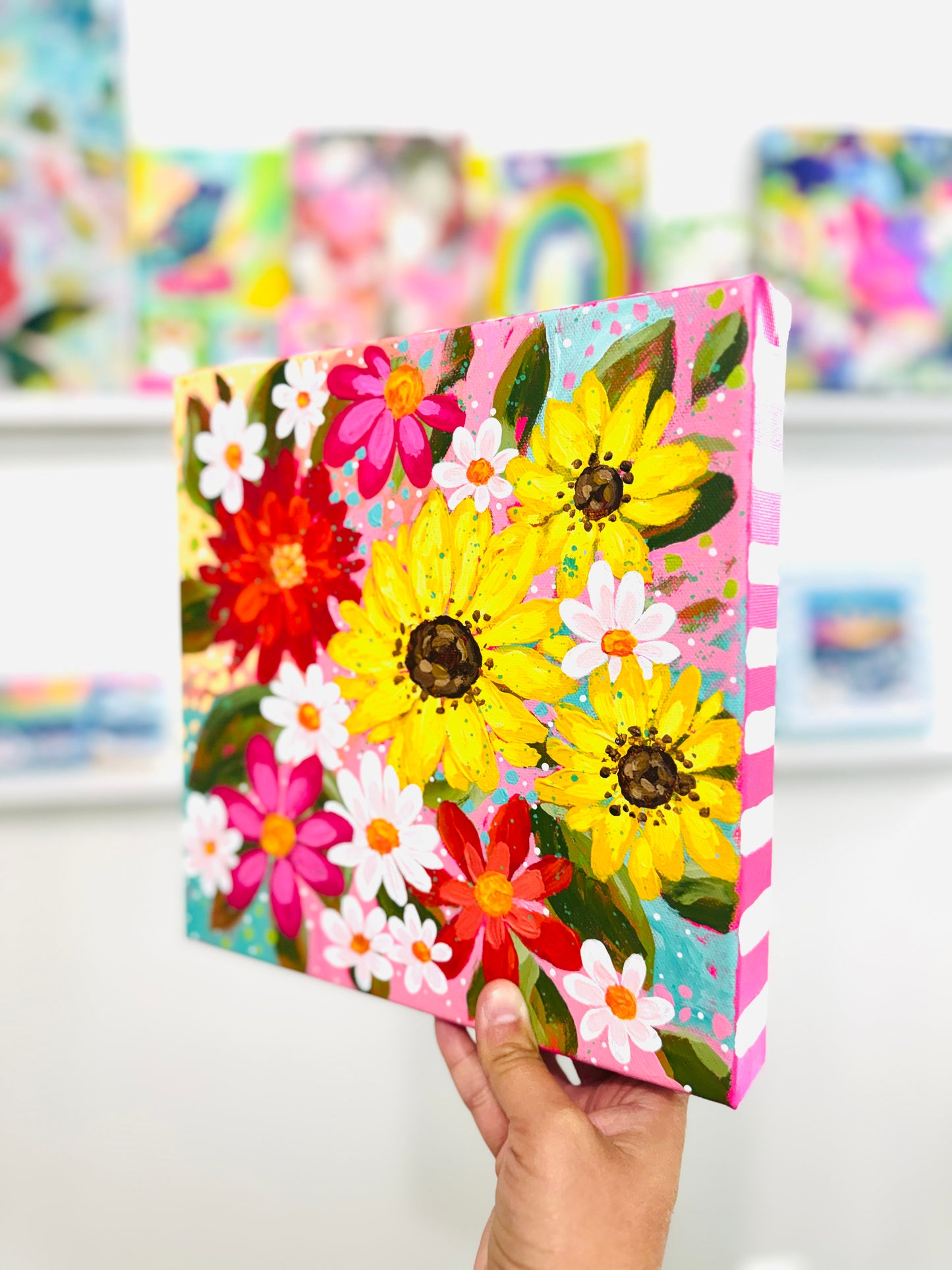 "More Daisies, Please" Original Painting #30 of 52 Weeks of Colorful Joy 2026