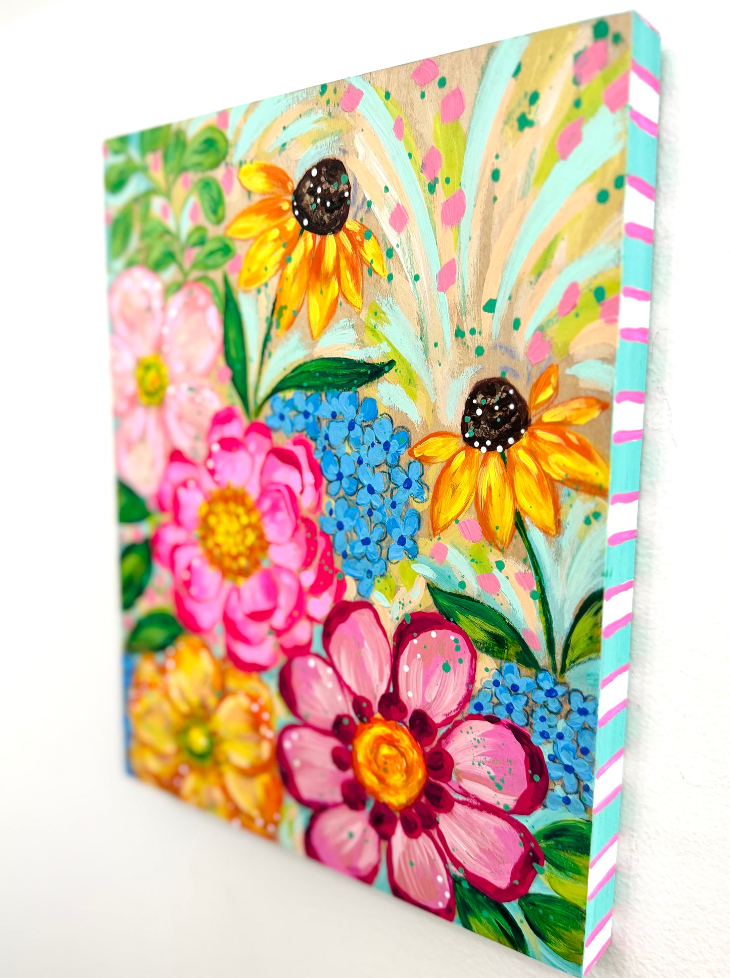"Petals in a Daydream" Original Painting #9 of 52 Weeks of Colorful Joy 2026