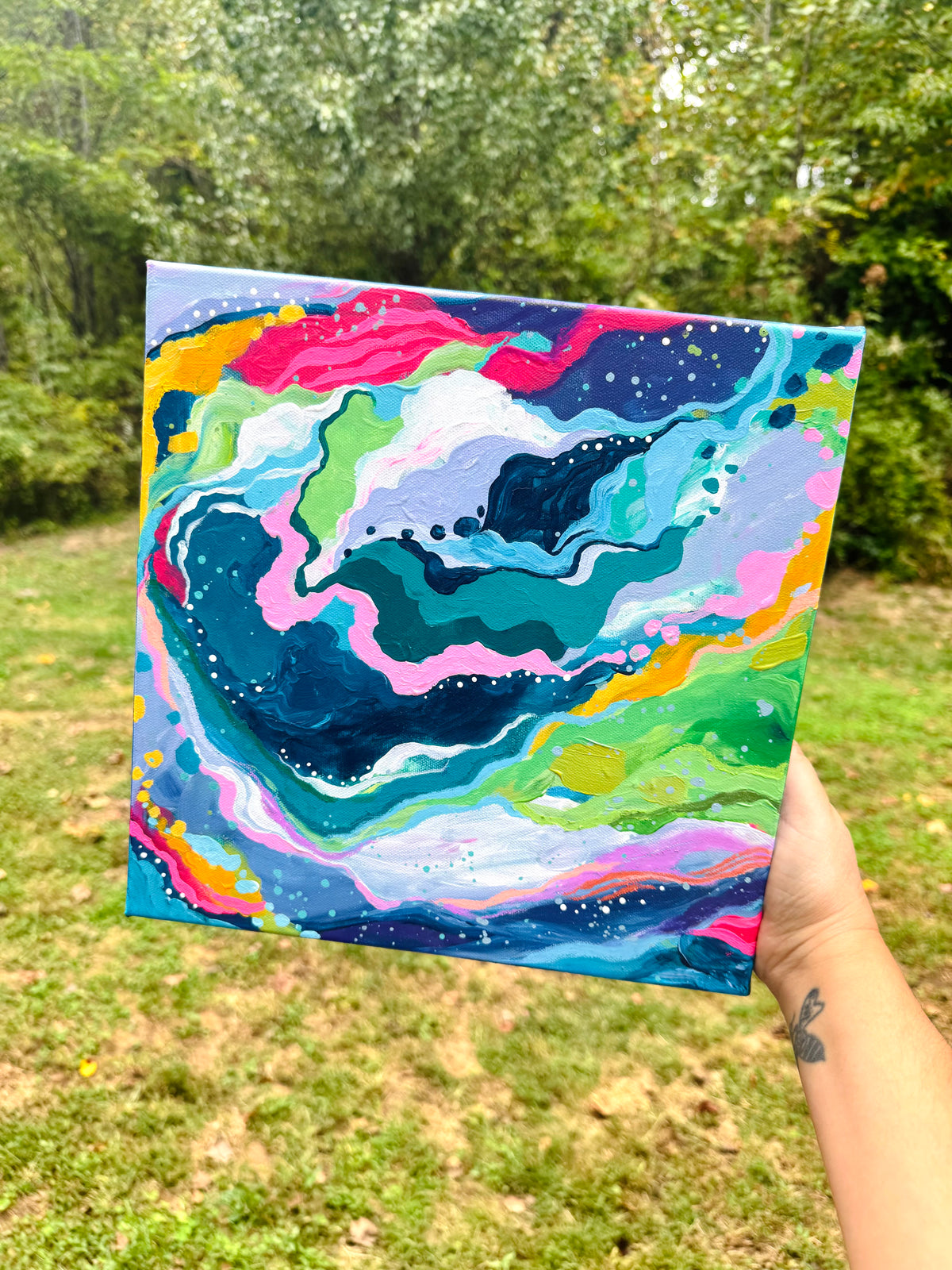 "Color Cascade" Original Painting #40 of 52 Weeks of Colorful Joy 2026