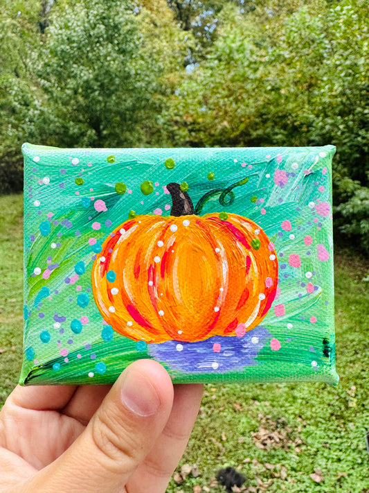 Pumpkin Mini Canvas Green 2