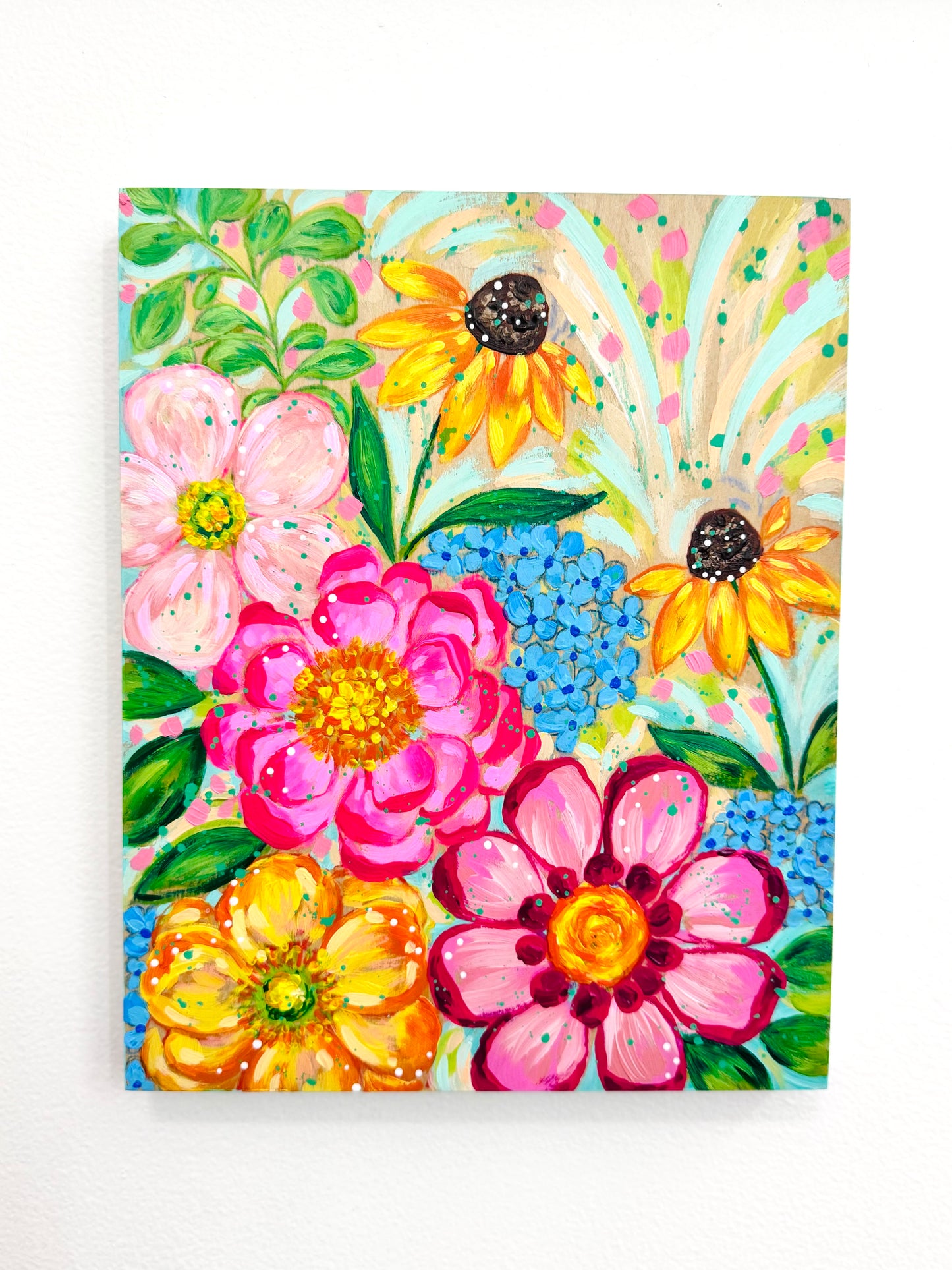 "Petals in a Daydream" Original Painting #9 of 52 Weeks of Colorful Joy 2026