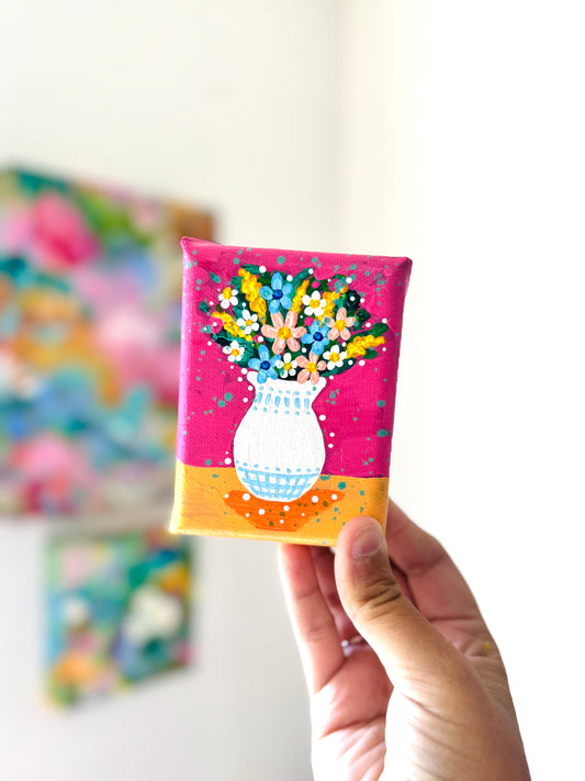 Floral Bouquet Mini Canvas 19