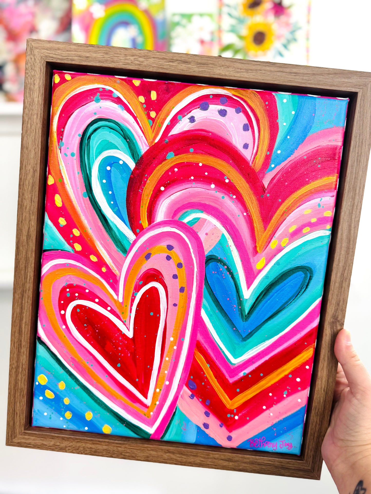 "All the Love" Original Painting #6 of 52 Weeks of Colorful Joy 2026