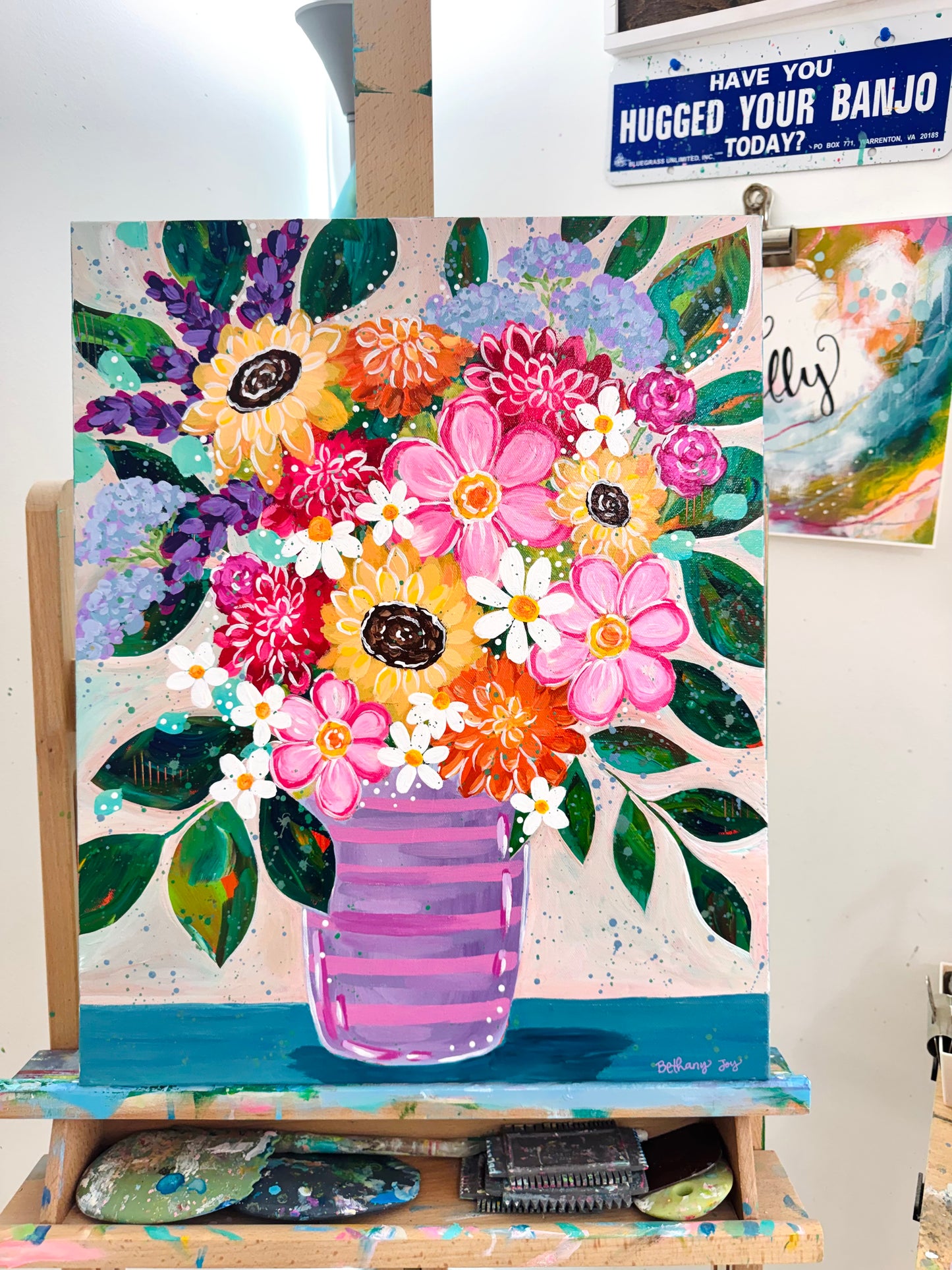 "Gathered in Color" Original Painting #26 of 52 Weeks of Colorful Joy 2026