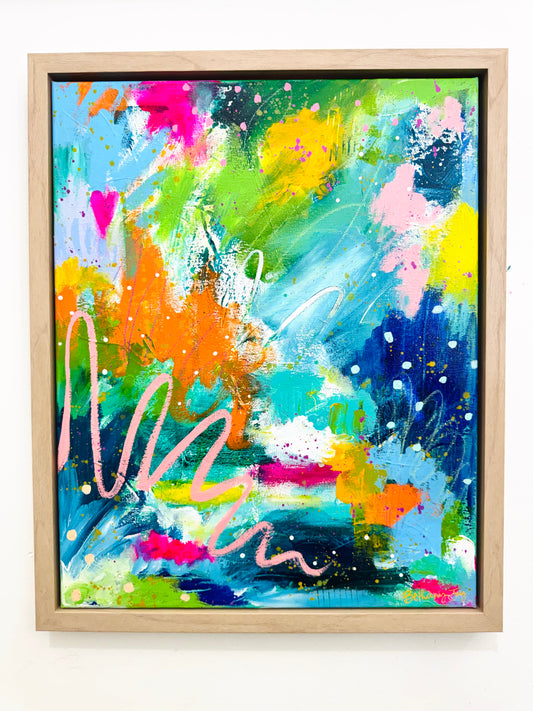 "Colors in the Waves" Original Painting #31 of 52 Weeks of Colorful Joy 2026