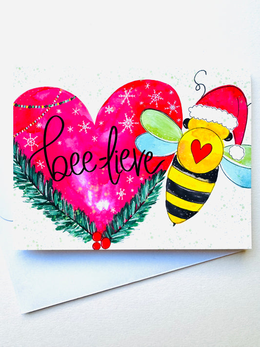 “Bee-lieve" Card with Envelope