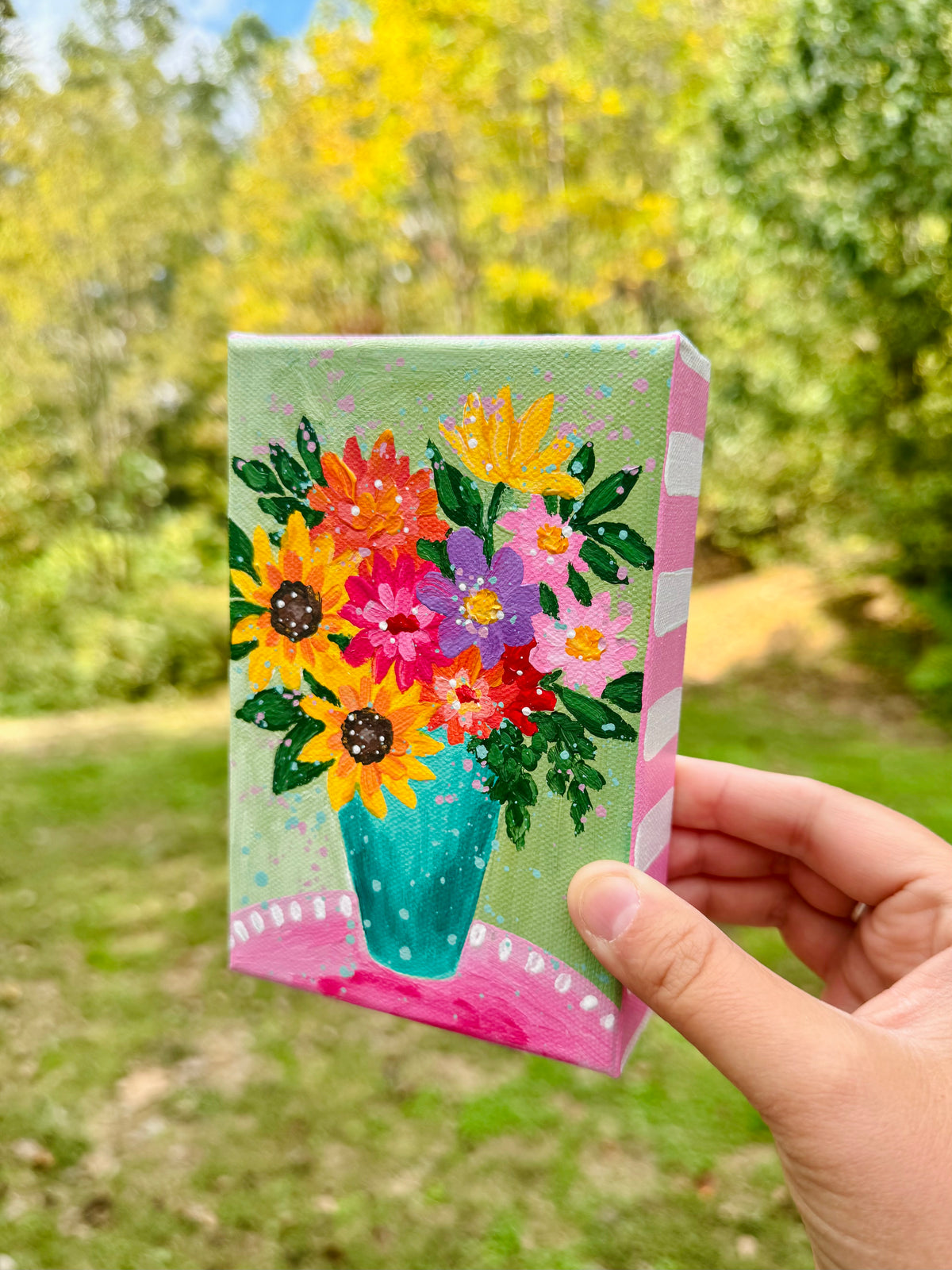 "The Happy Bunch" Original Painting #42 of 52 Weeks of Colorful Joy 2026