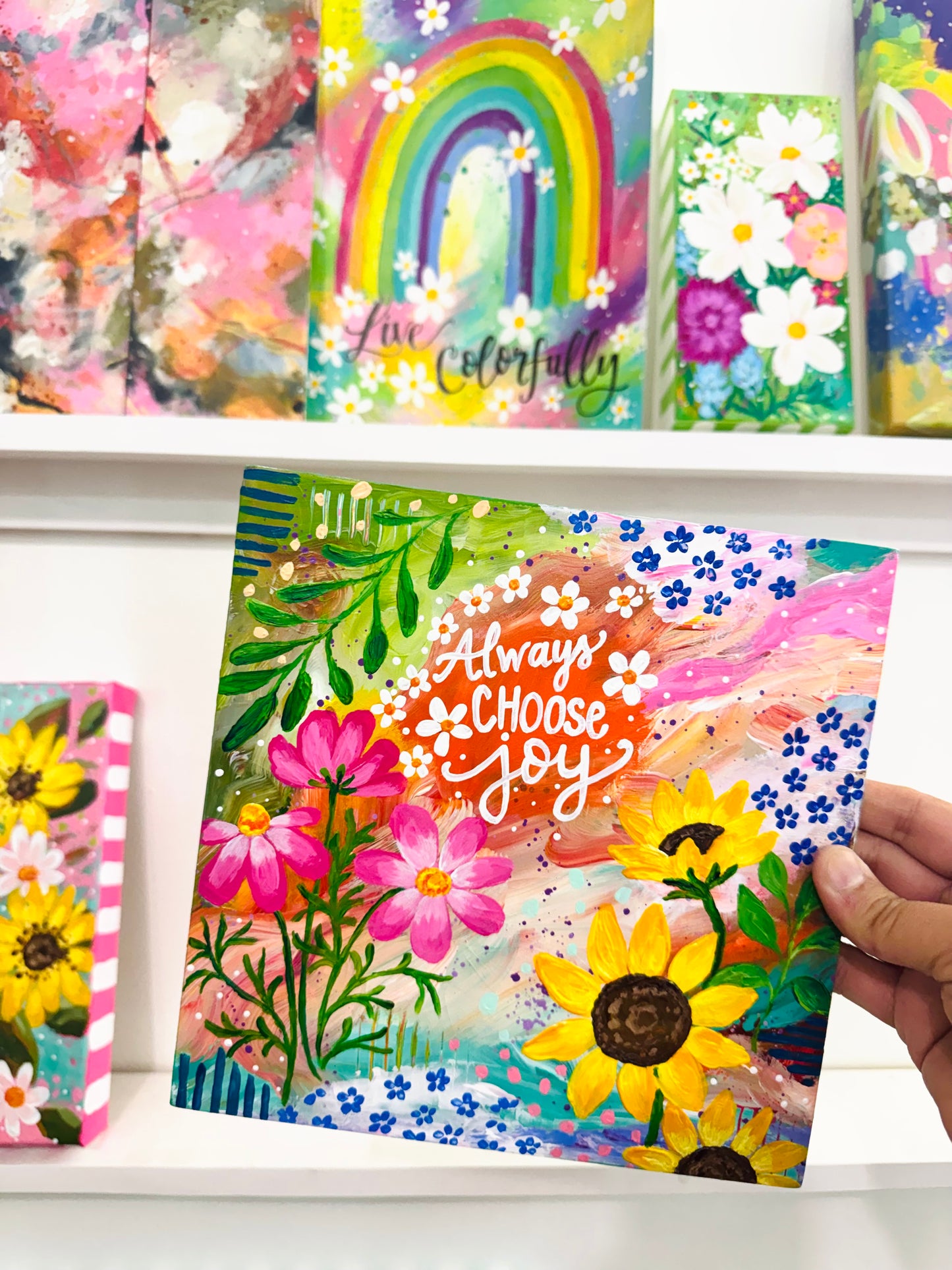 "Always Choose Joy" Original Painting #32 of 52 Weeks of Colorful Joy 2026