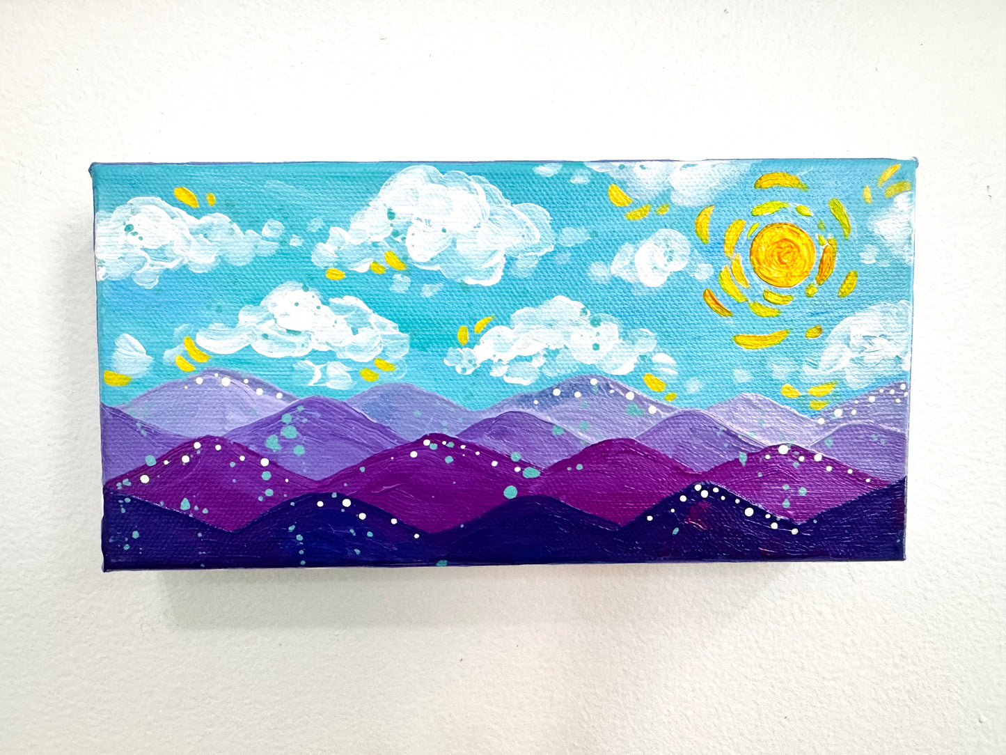 "Springtime Skyline" Original Painting #8 of 52 Weeks of Colorful Joy 2026 - Bethany Joy Art