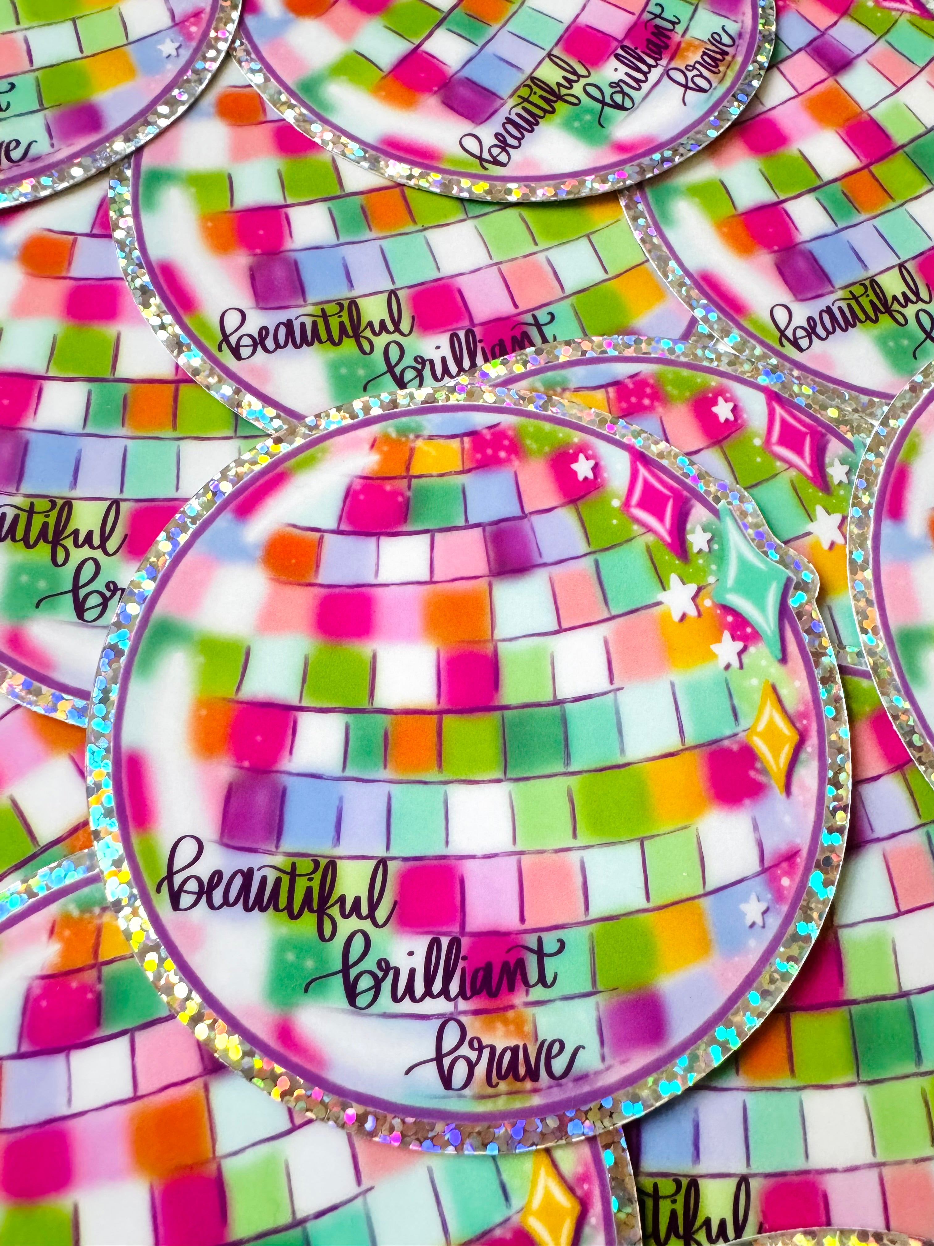 Disco Vinyl Glitter Sticker January 2024 Sticker Of The Month Bethany   DAFBD83C F630 41BF AAF7 E8CC4E015FD2 