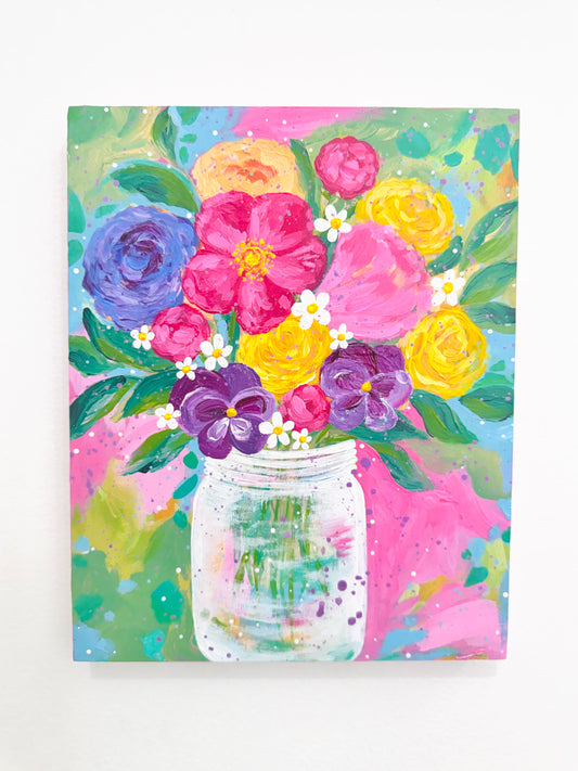 "Freshly Gathered" Original Painting #18 of 52 Weeks of Colorful Joy 2026