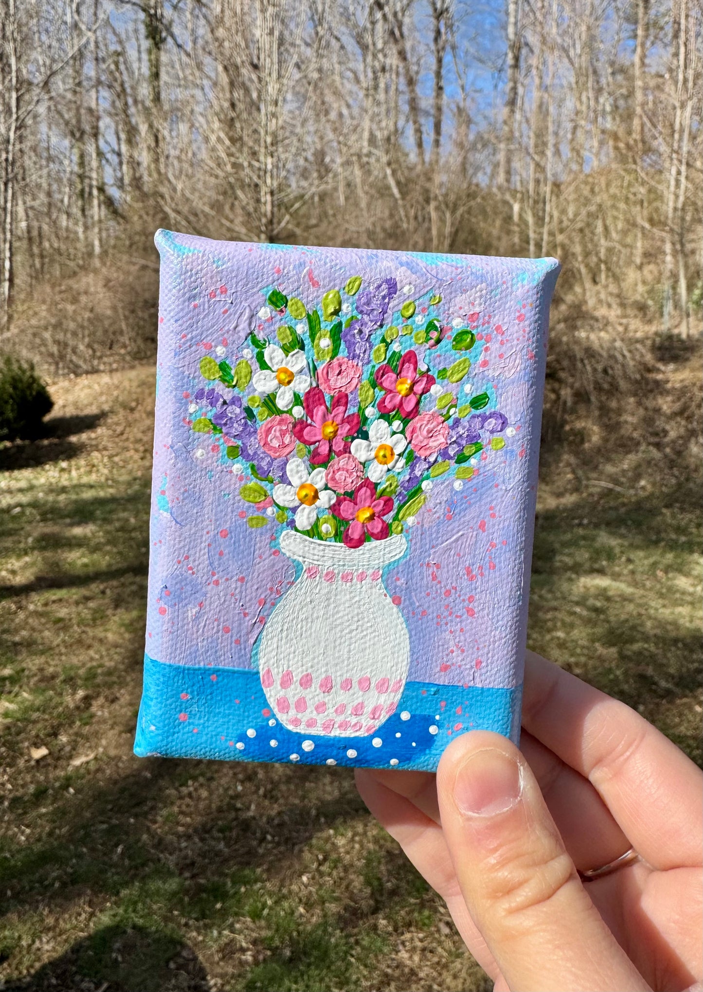 Floral Bouquet Mini Canvas 16