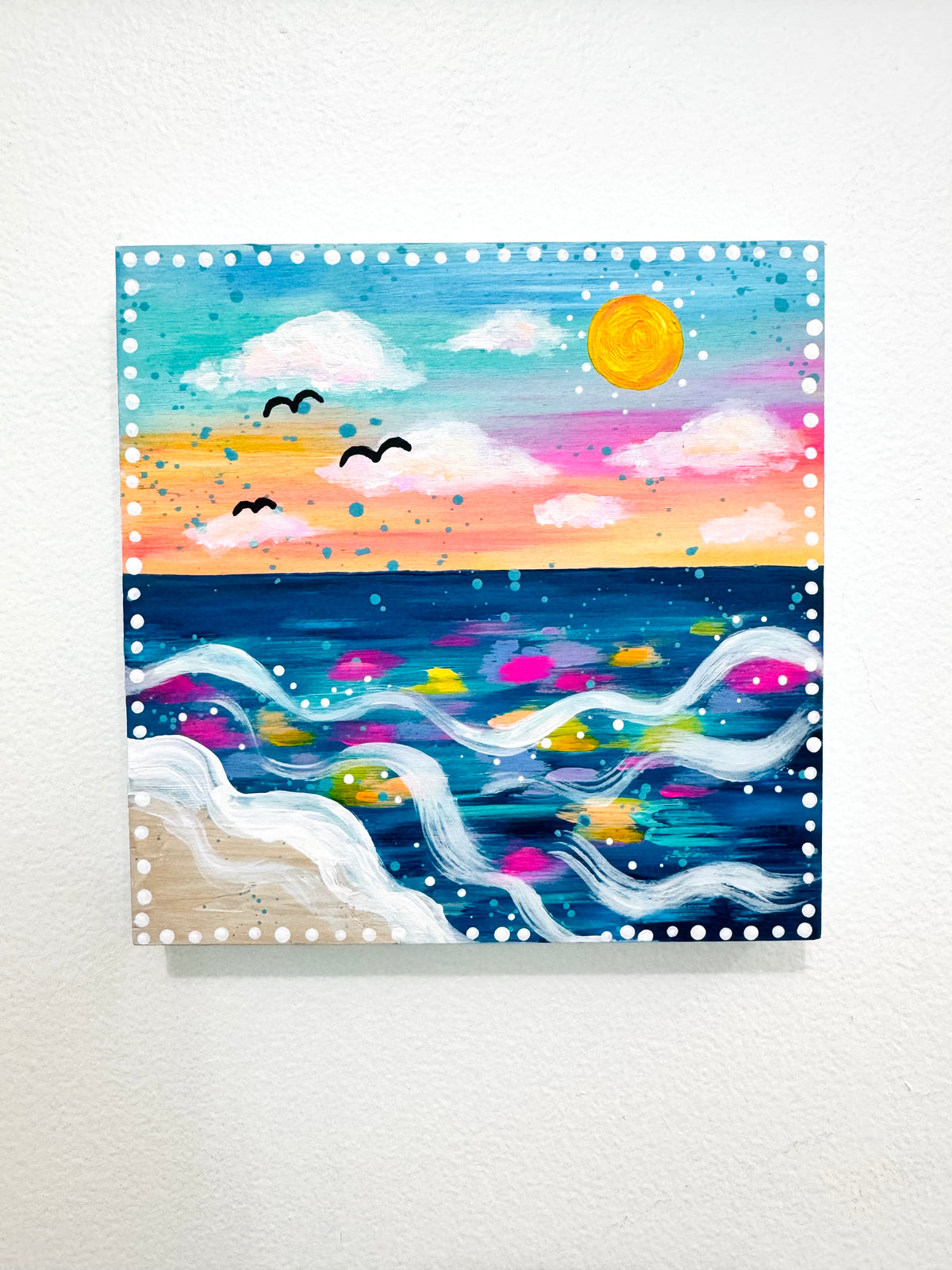 "Waves of Color" Original Painting #38 of 52 Weeks of Colorful Joy 2026