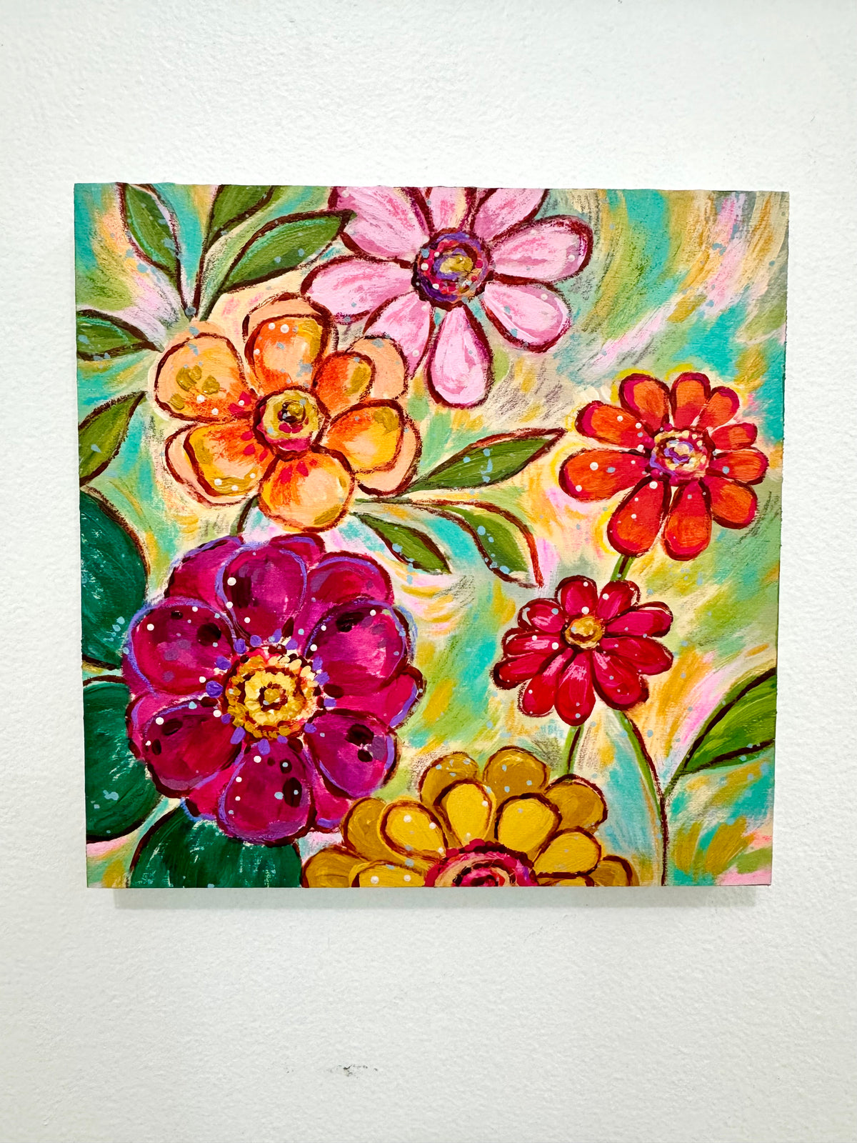 "Flowers Fade to Fall" Original Painting #37 of 52 Weeks of Colorful Joy 2026