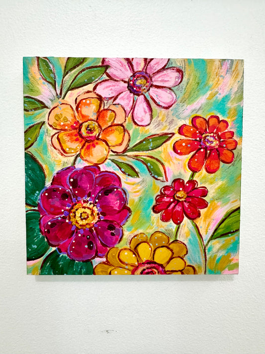 "Flowers Fade to Fall" Original Painting #37 of 52 Weeks of Colorful Joy 2026