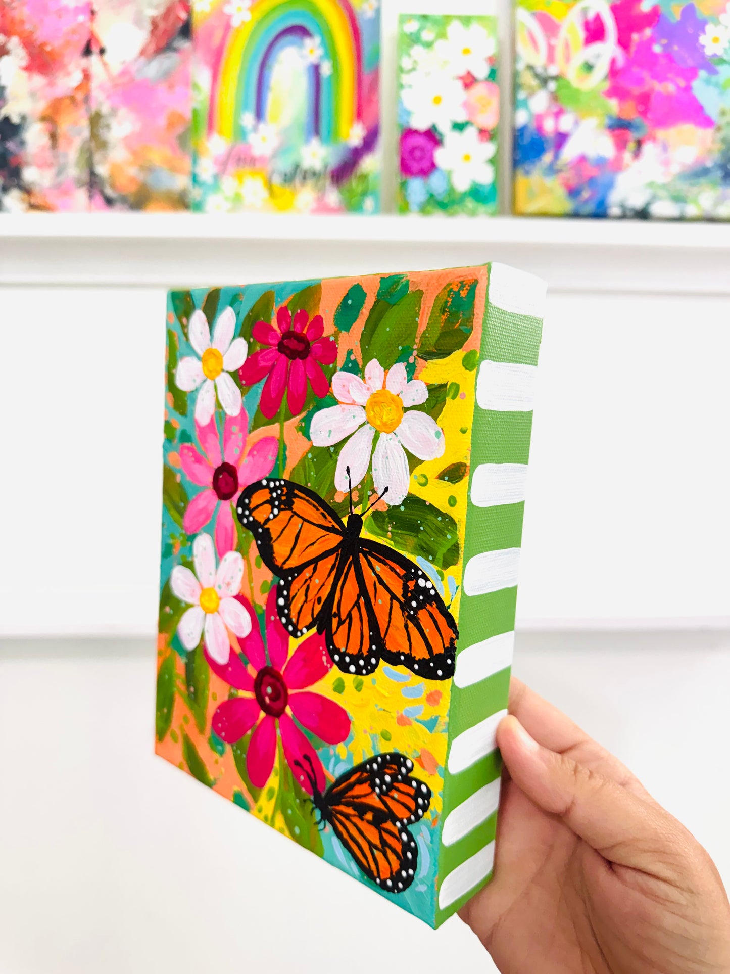 "Butterfly Blooms" Original Painting #34 of 52 Weeks of Colorful Joy 2026