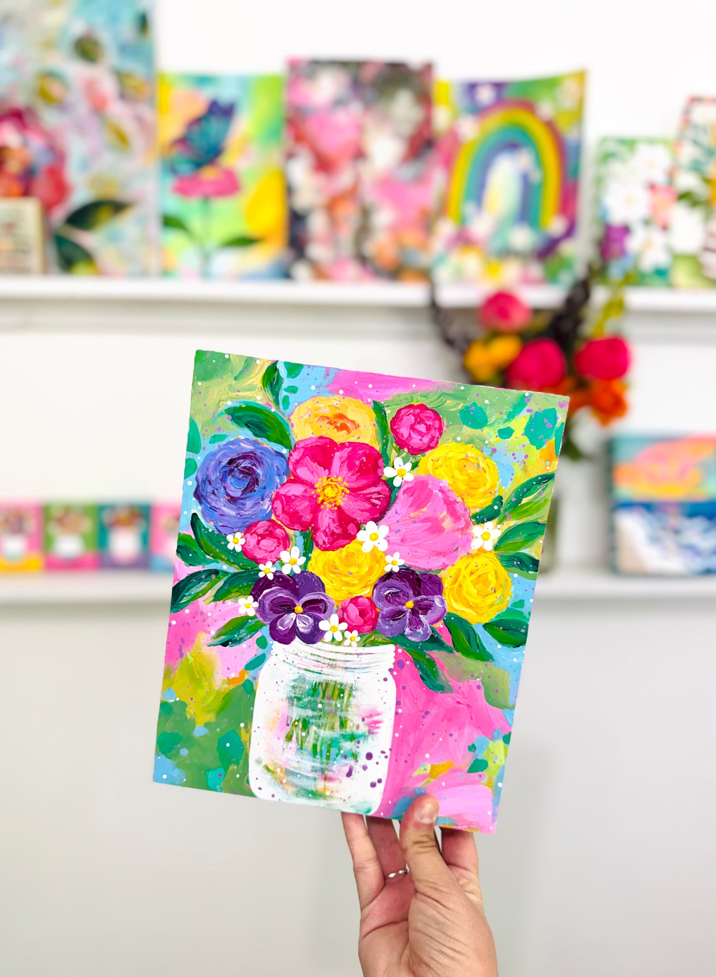 "Freshly Gathered" Original Painting #18 of 52 Weeks of Colorful Joy 2026