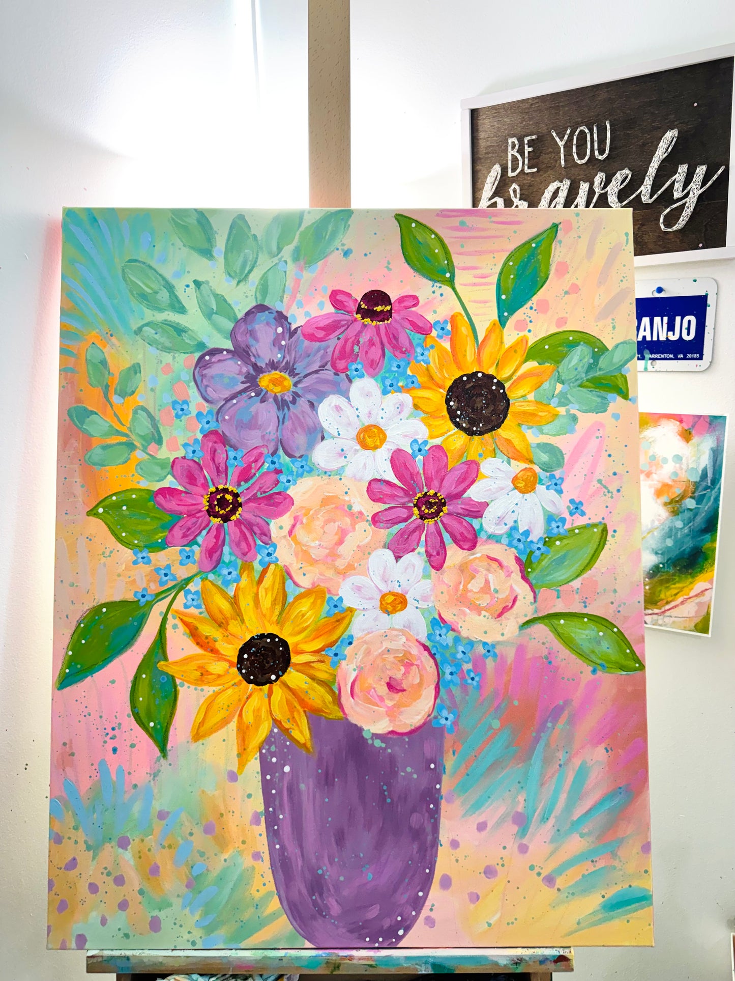 "Where Joy Grows" Original Painting #13 of 52 Weeks of Colorful Joy 2026