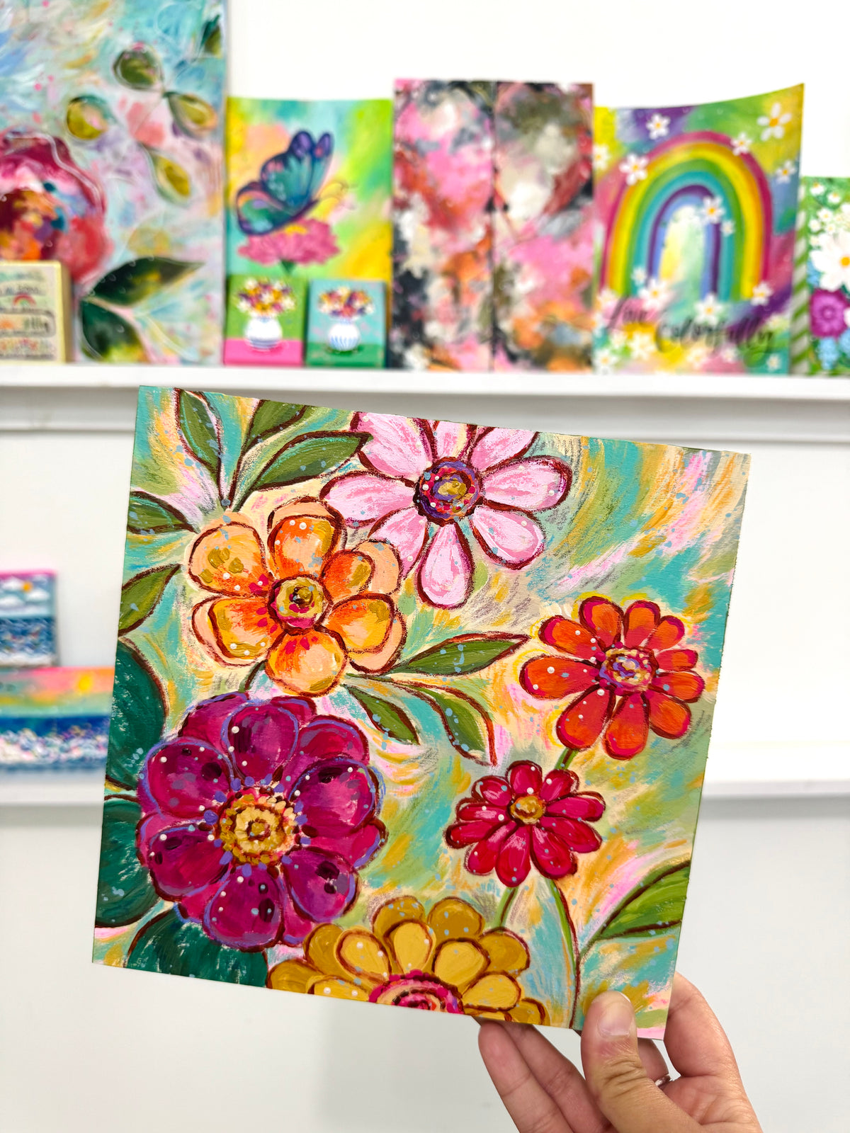 "Flowers Fade to Fall" Original Painting #37 of 52 Weeks of Colorful Joy 2026