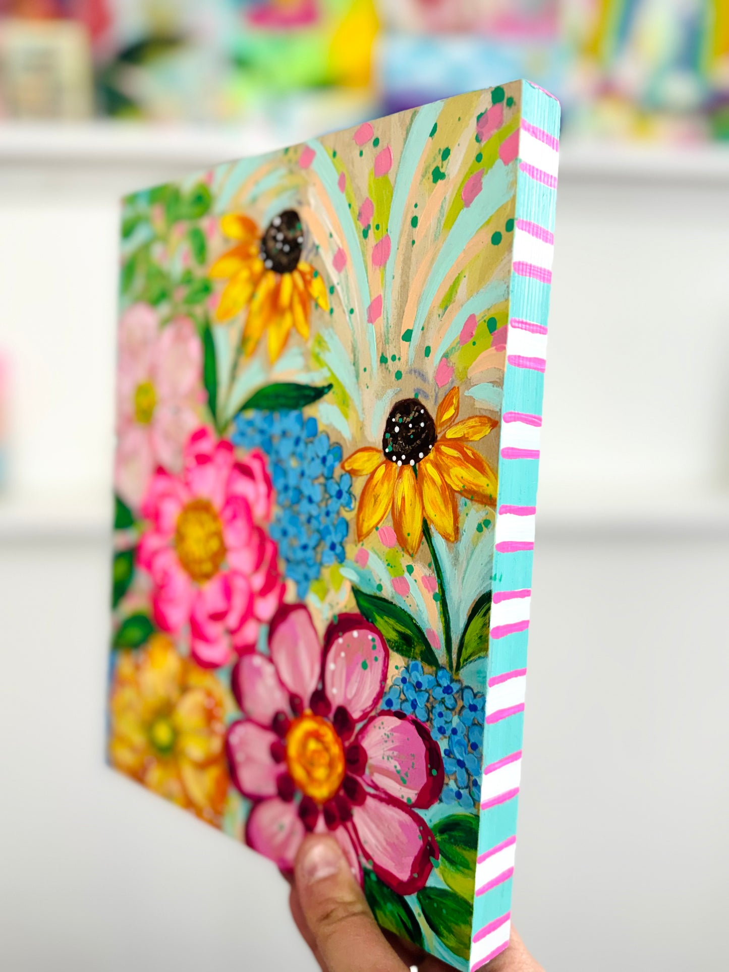 "Petals in a Daydream" Original Painting #9 of 52 Weeks of Colorful Joy 2026