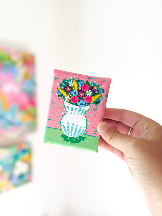 Floral Bouquet Mini Canvas 25